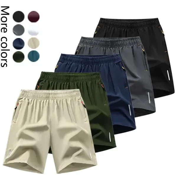 Men's Quick-Dry Athletic Shorts Fashionable Versatile Outdoor Casual Shorts