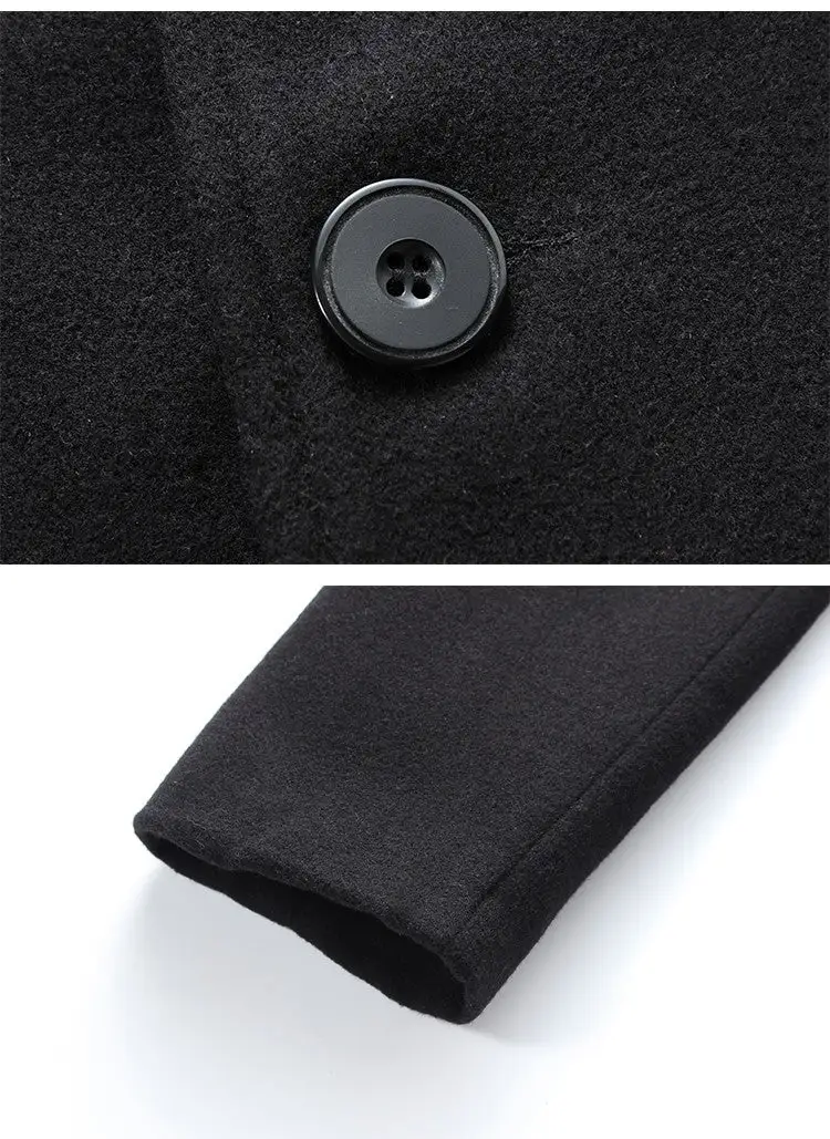 2026 New year Sale!Men's Single Row Buckle Solid Color Jacket