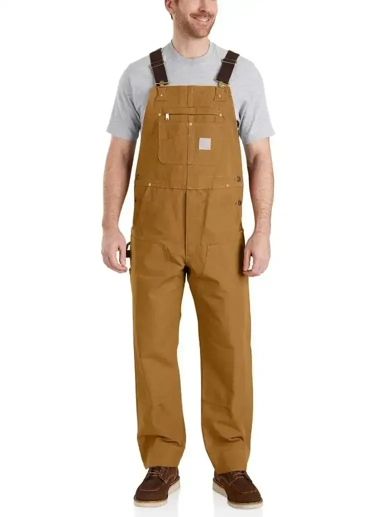 🔥Last Day Promotion!Men's Denim Bib Overalls, Workwear with Adjustable Straps and Convenient Tool Pockets