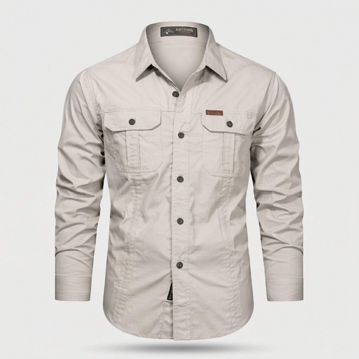 Men's Lightweight Long-Sleeve Outdoor Shirt – Durable Cotton Design