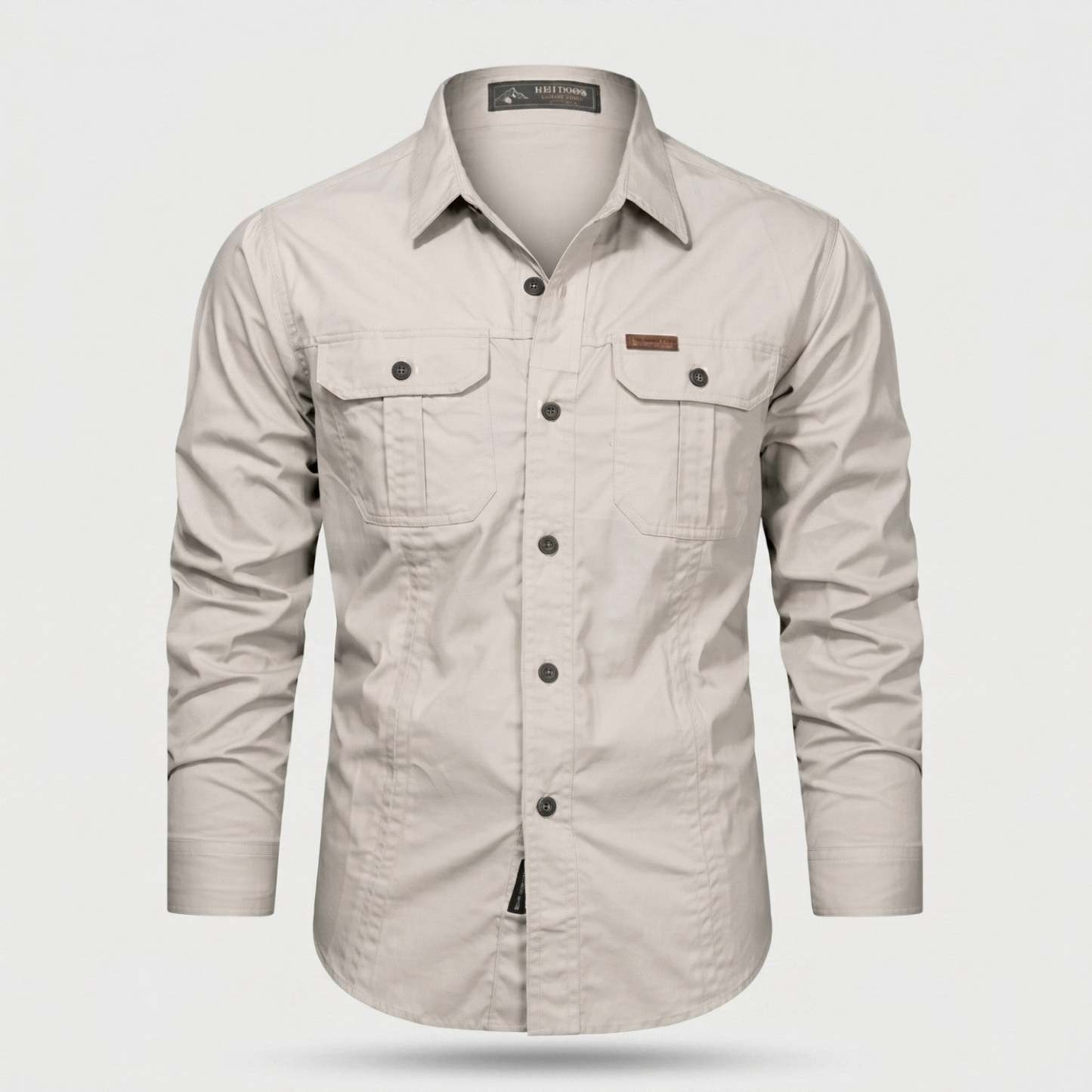 Men's Lightweight Long-Sleeve Outdoor Shirt – Durable Cotton Design