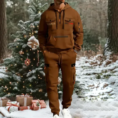 🔥2026 Men's Autumn&Winter Hooded Fashion Sweatshirt With Multiple Pockets