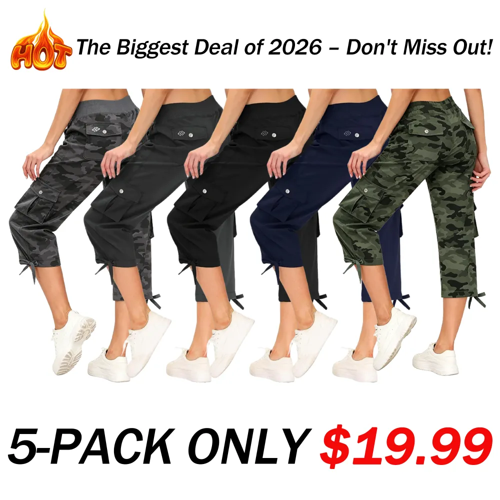 Women's Quick-Dry Cargo Capris with Pockets