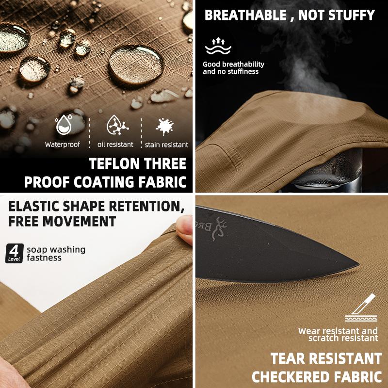 TOPTACPRO Men's Tactica Cargo Pants Elastic Ripstop Pants Soft Fabric EDC Work Sport Pants Sweatpantsmen 8202