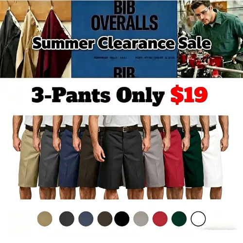 Final Day Deal! Classic Casual Cargo Shorts - Deep Phone Pocket, Loose Comfort