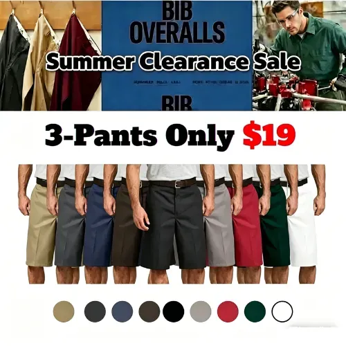 Final Day Deal! Classic Casual Cargo Shorts - Deep Phone Pocket, Loose Comfort
