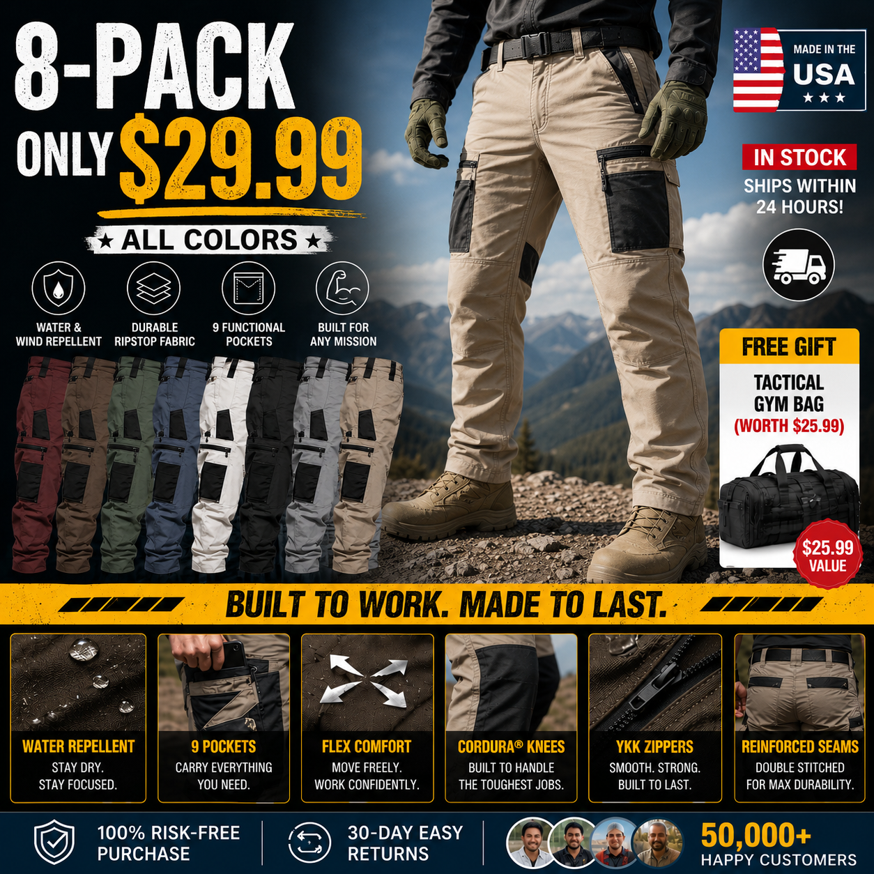 🔥🔥8-Pack - All Colors Included, Only $29.99