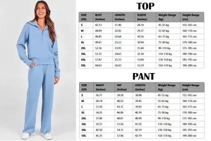 🔥Final Day Clearance!🛒Women's 2 Piece Outfits Casual Lapel Half Zip Sweatshirts And Wide Leg Pants Tracksuit Sets🔥8-PACK ONLY $28🔥