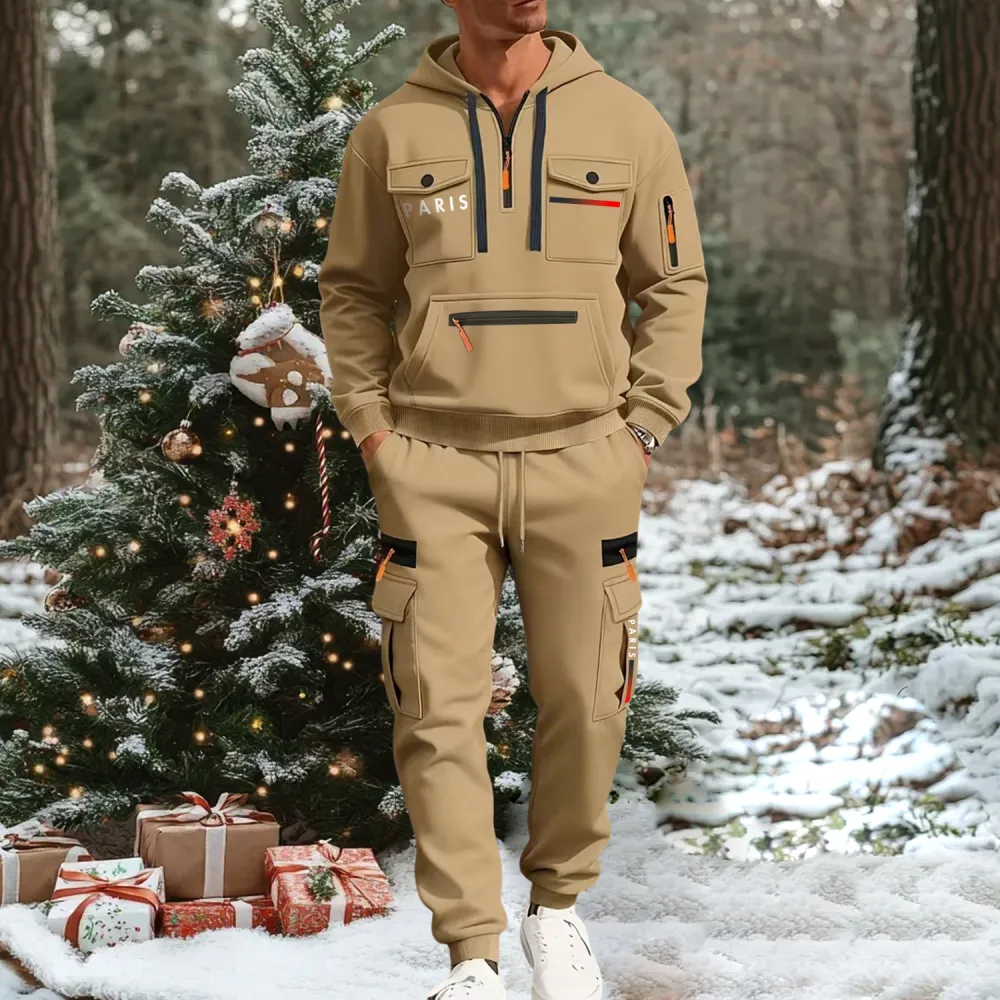 🔥2026 Men's Autumn&Winter Hooded Fashion Sweatshirt With Multiple Poc