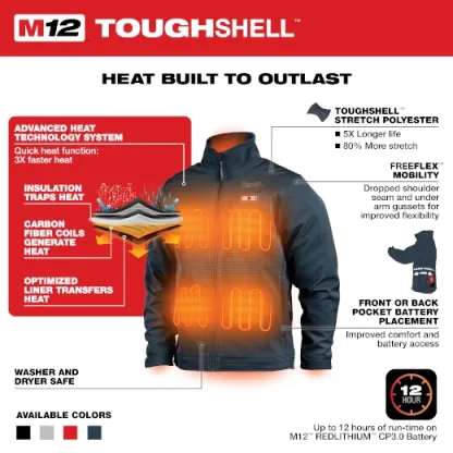 🔥Black Firday Hot Sale🔥M12 Heated TOUGHSHELL Jacket