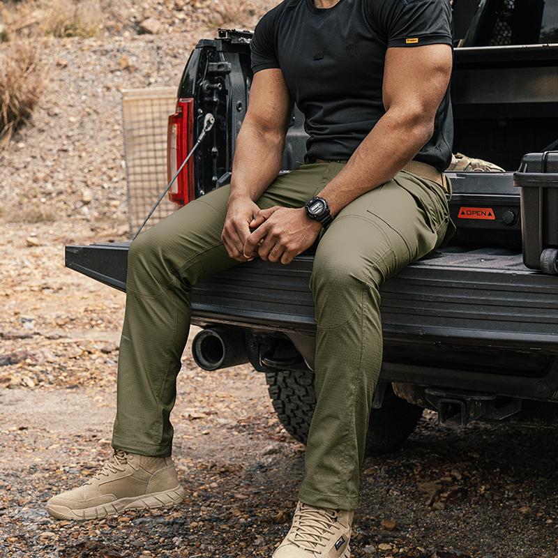 TOPTACPRO Men's Tactica Cargo Pants Elastic Ripstop Pants Soft Fabric EDC Work Sport Pants Sweatpantsmen 8202