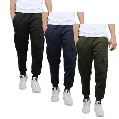 Men's fleece-lined workwear jogging pants