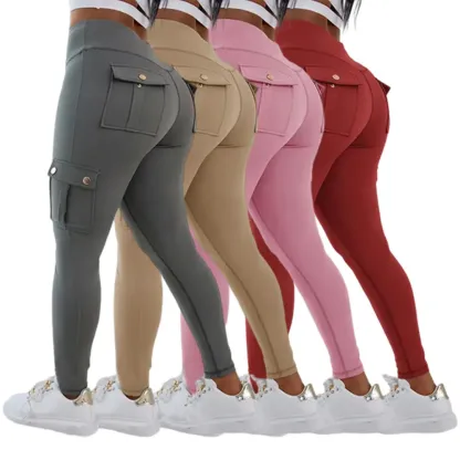 Women's Butt Lifting Leggings with Flap Pockets