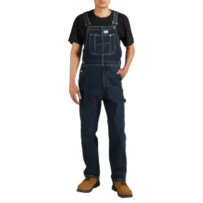 🔥Men's 4-Pack Flex Denim Bib Overalls — Adjustable & Utility Ready