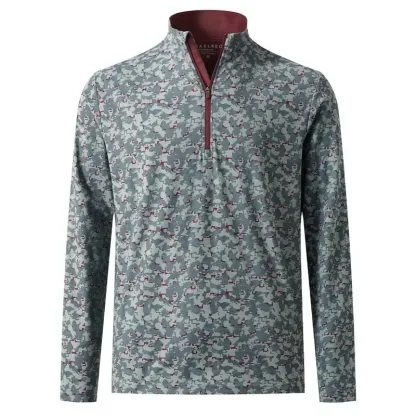 Men’s 1/4 Zip Printed Athletic Top