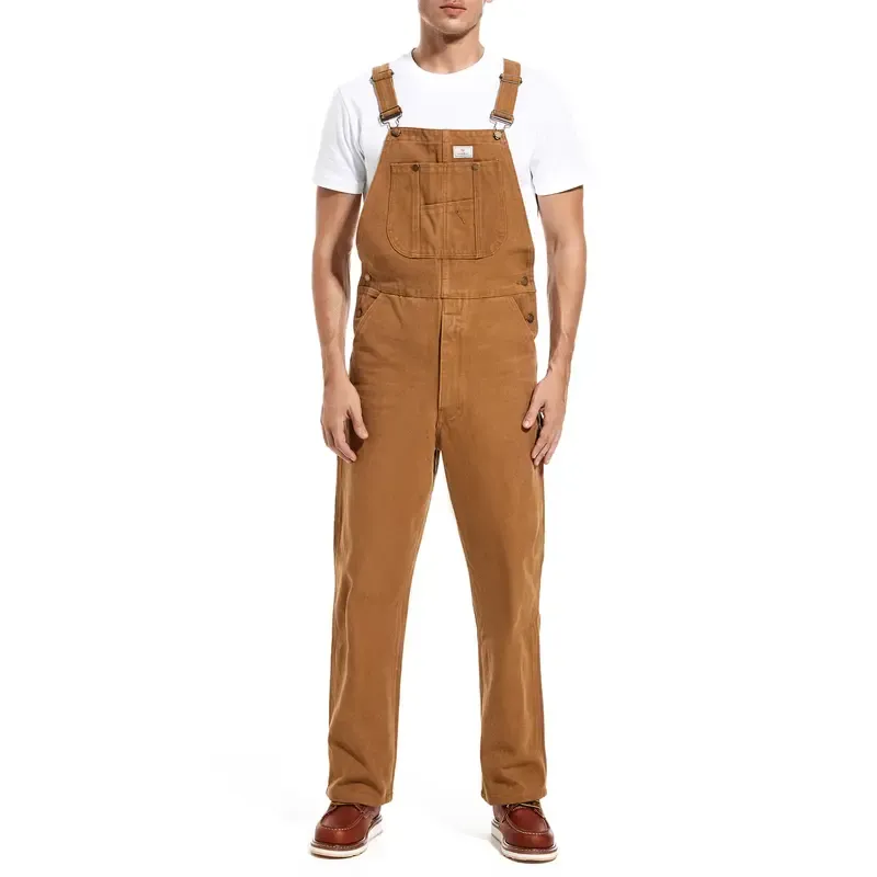 🔥Men's 4-Pack Flex Denim Bib Overalls — Adjustable & Utility Ready