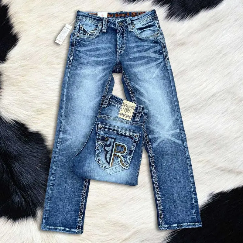 Rock Revival Jeans for Men - Premium Western Denim Collection
