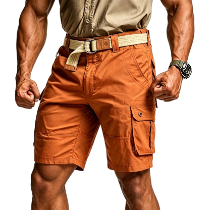 Men's Tactical Cargo Shorts with Multifunctional Pockets