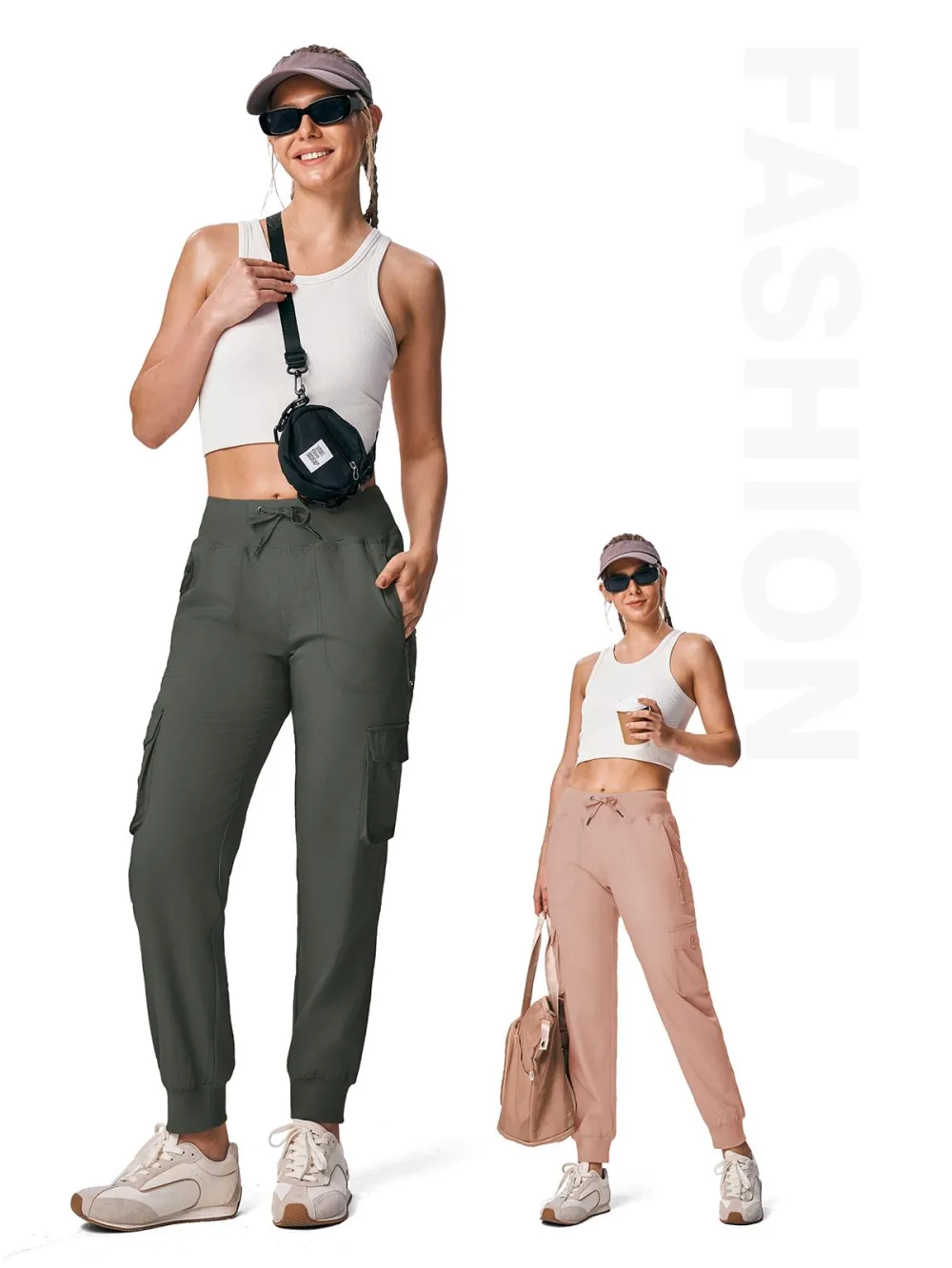 🔥8-Pack Women's Lightweight Cargo Capris – Multi-Pocket Casual Capris (All Colors)
