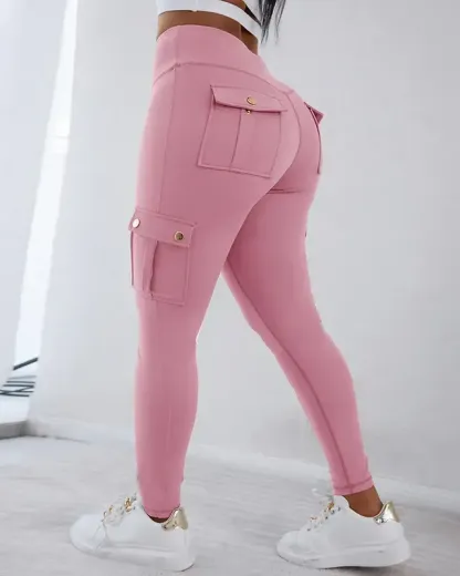 Women's Butt Lifting Leggings with Flap Pockets