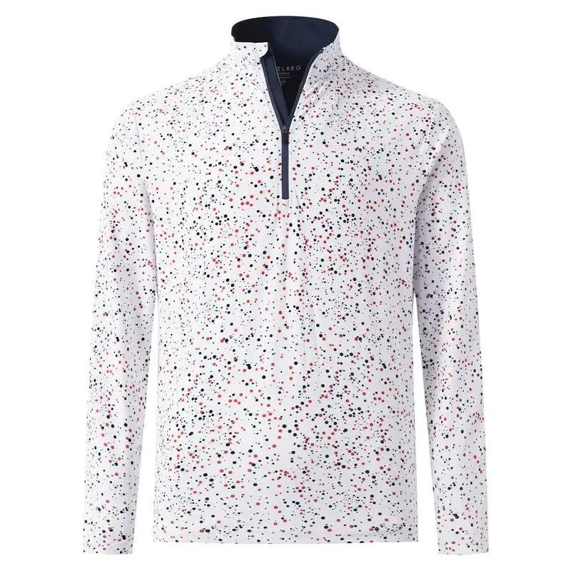 Men’s 1/4 Zip Printed Athletic Top