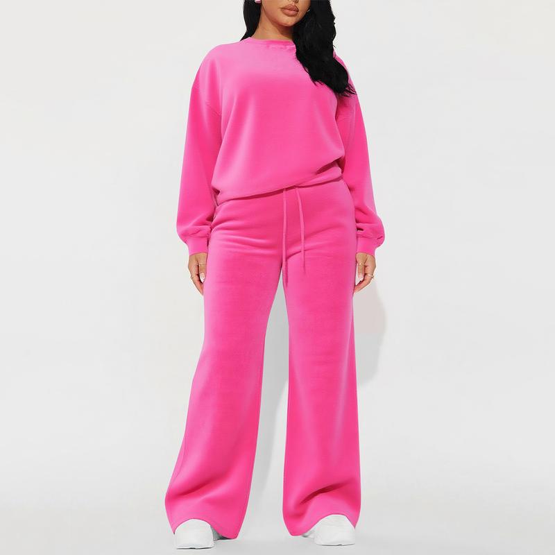 Women's Velvet 2-Piece Tracksuit Set with Pockets - Soft Korean Fabric, Comfortable Jogger Outfit for Casual & Travel