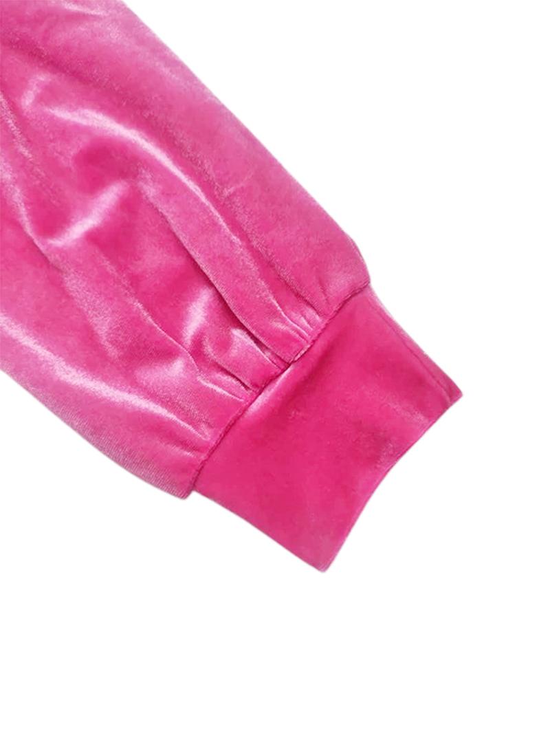 Women's Velvet 2-Piece Tracksuit Set with Pockets - Soft Korean Fabric, Comfortable Jogger Outfit for Casual & Travel