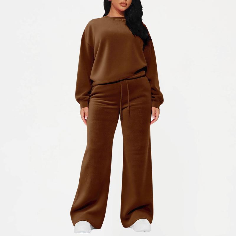 Women's Velvet 2-Piece Tracksuit Set with Pockets - Soft Korean Fabric, Comfortable Jogger Outfit for Casual & Travel