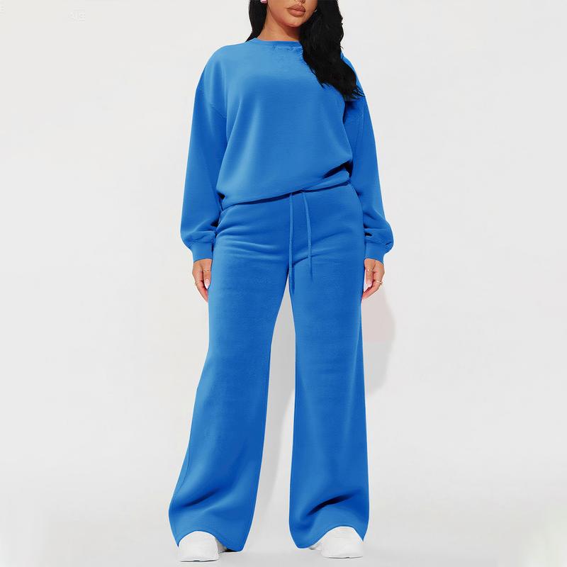 Women's Velvet 2-Piece Tracksuit Set with Pockets - Soft Korean Fabric, Comfortable Jogger Outfit for Casual & Travel