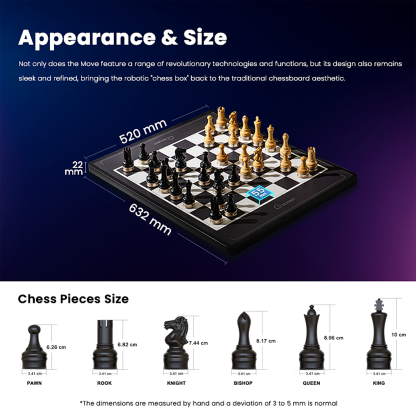 Chessnut Move - Advanced Robotic Chessboard with Plastic Pieces