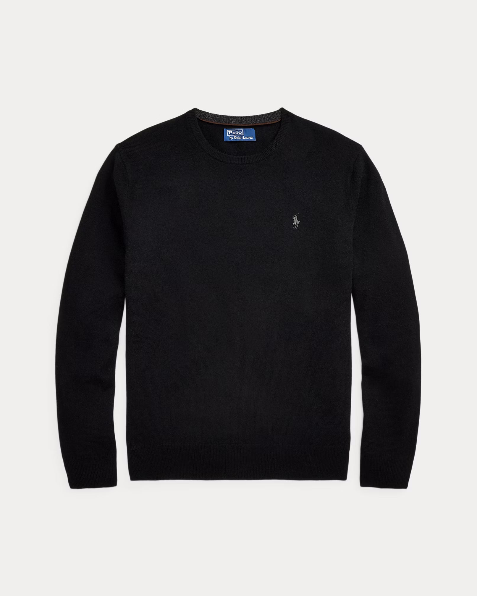 Wool sweater with round neck