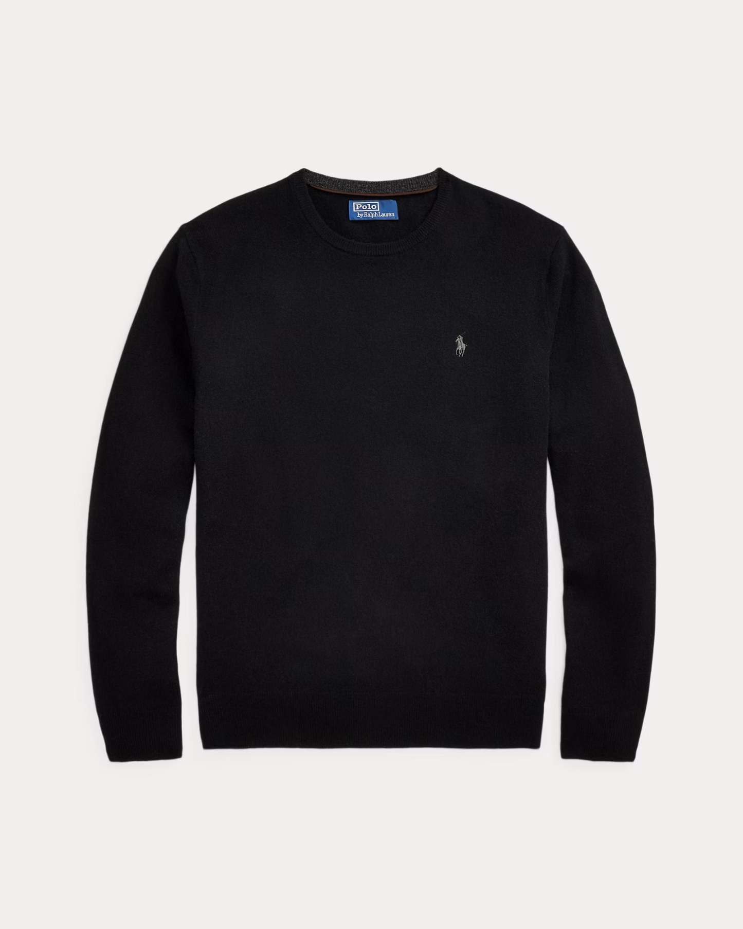 Wool sweater with round neck