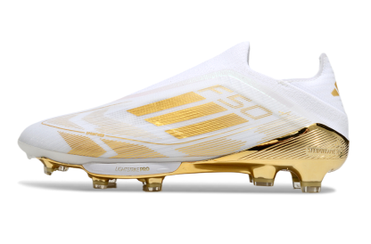 F50 Elite Laceless Gold/White