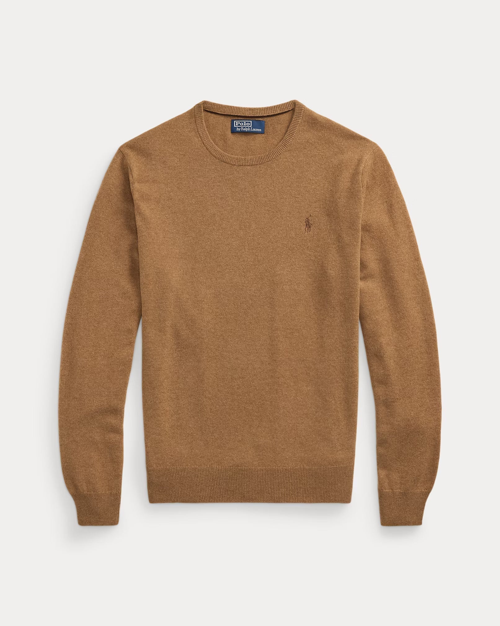 Wool sweater with round neck