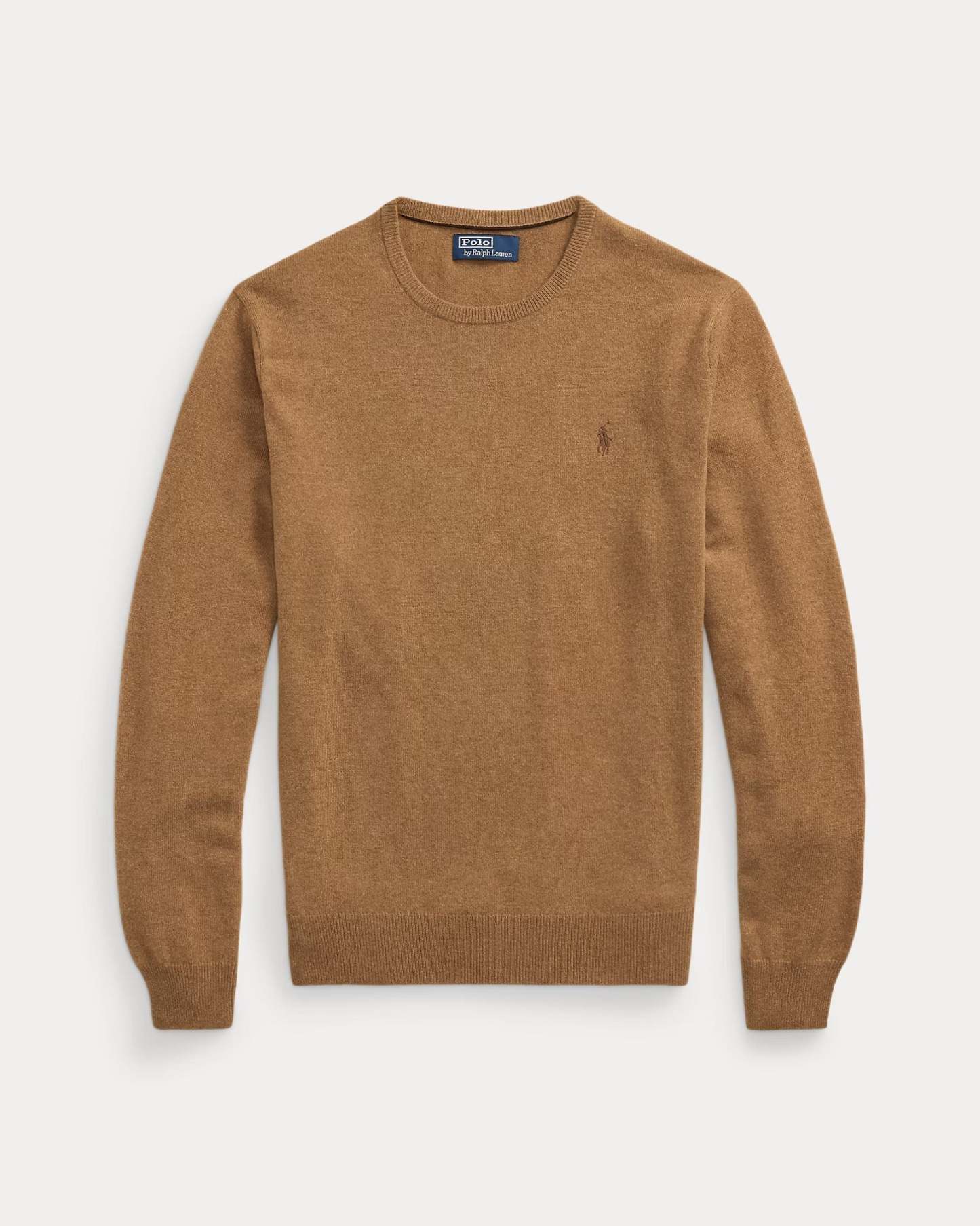 Wool sweater with round neck