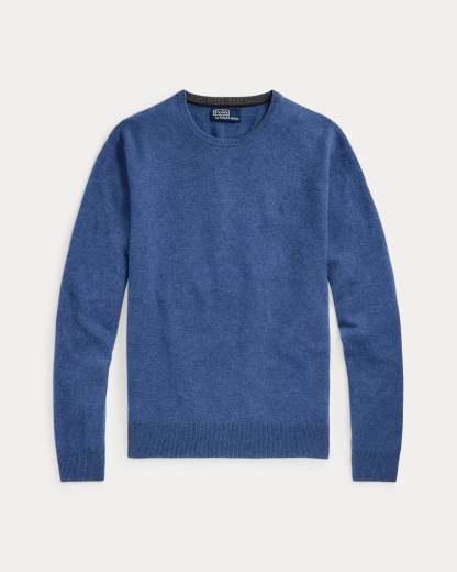 Wool sweater with round neck