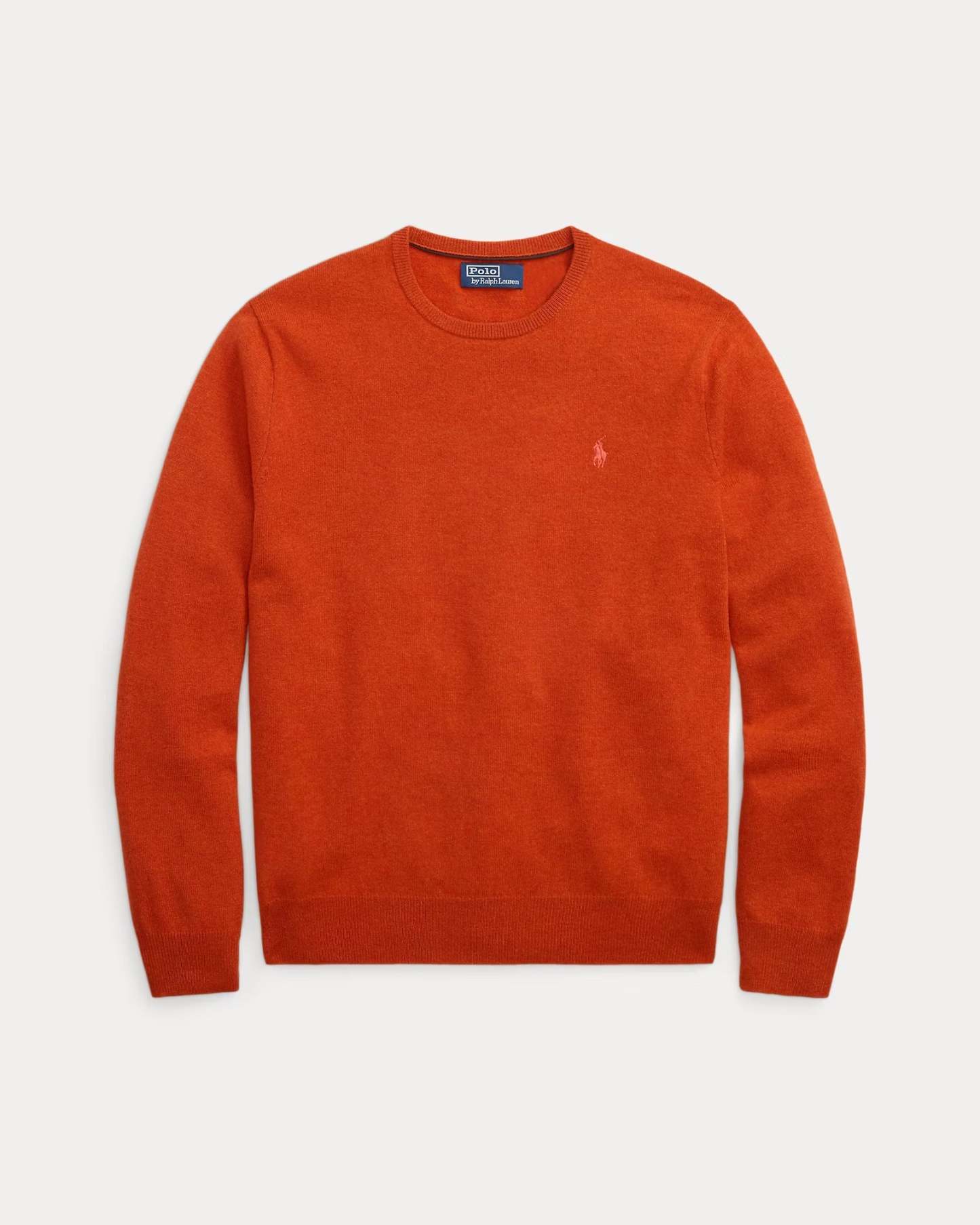 Wool sweater with round neck