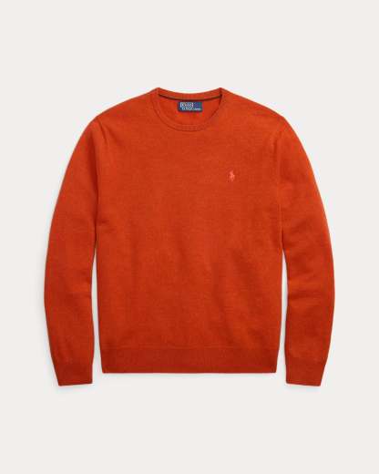 Wool sweater with round neck