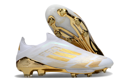 F50 Elite Laceless Gold/White