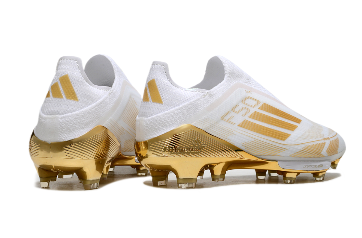 F50 Elite Laceless Gold/White