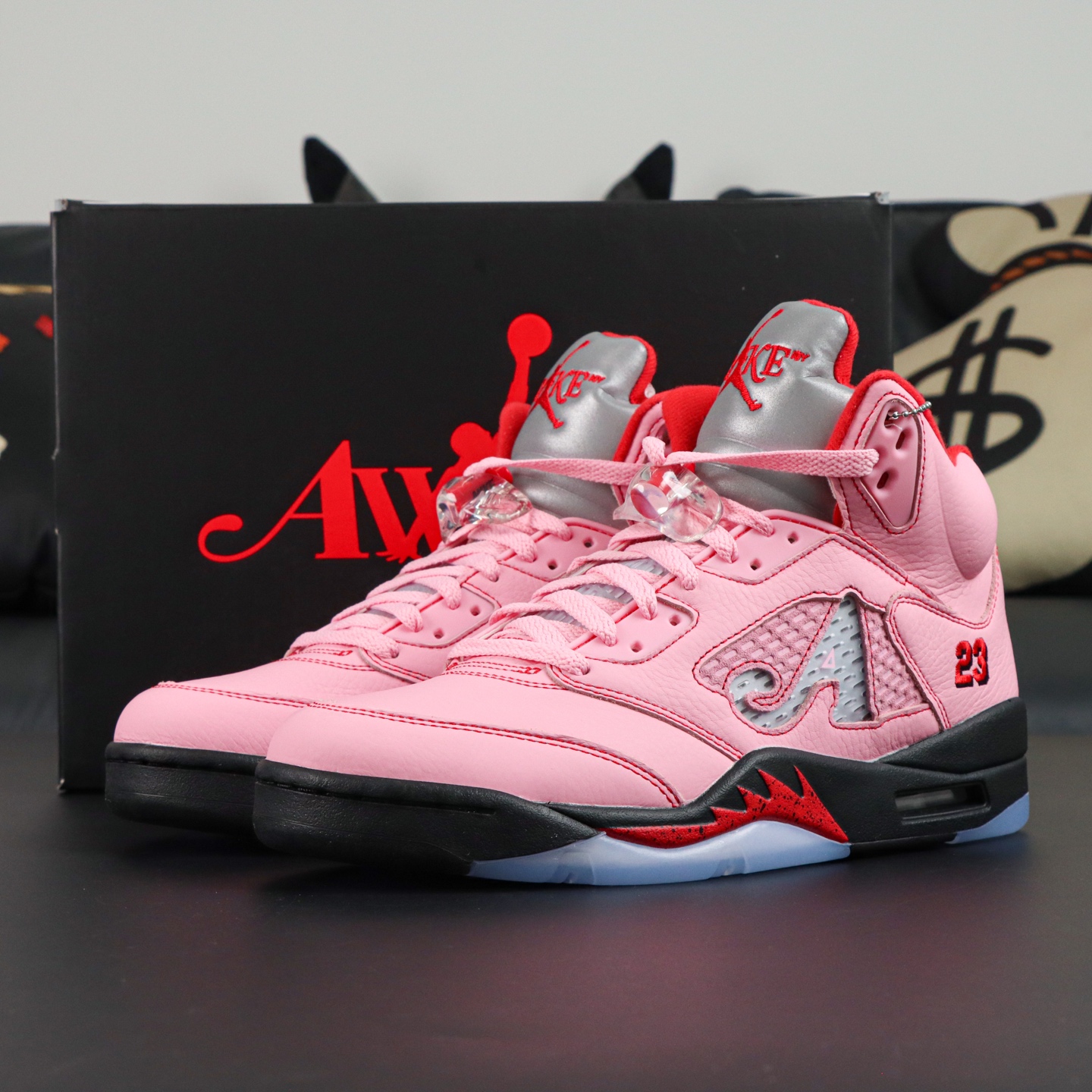 Awake NY x Aithtr Jordthtan 5 Retro Pink