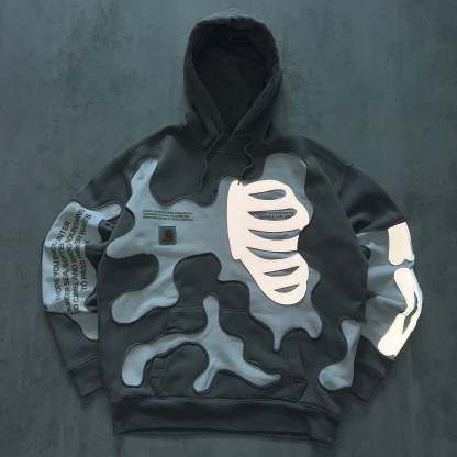 'BONES' REFLECTIVE HOODIE (M)
