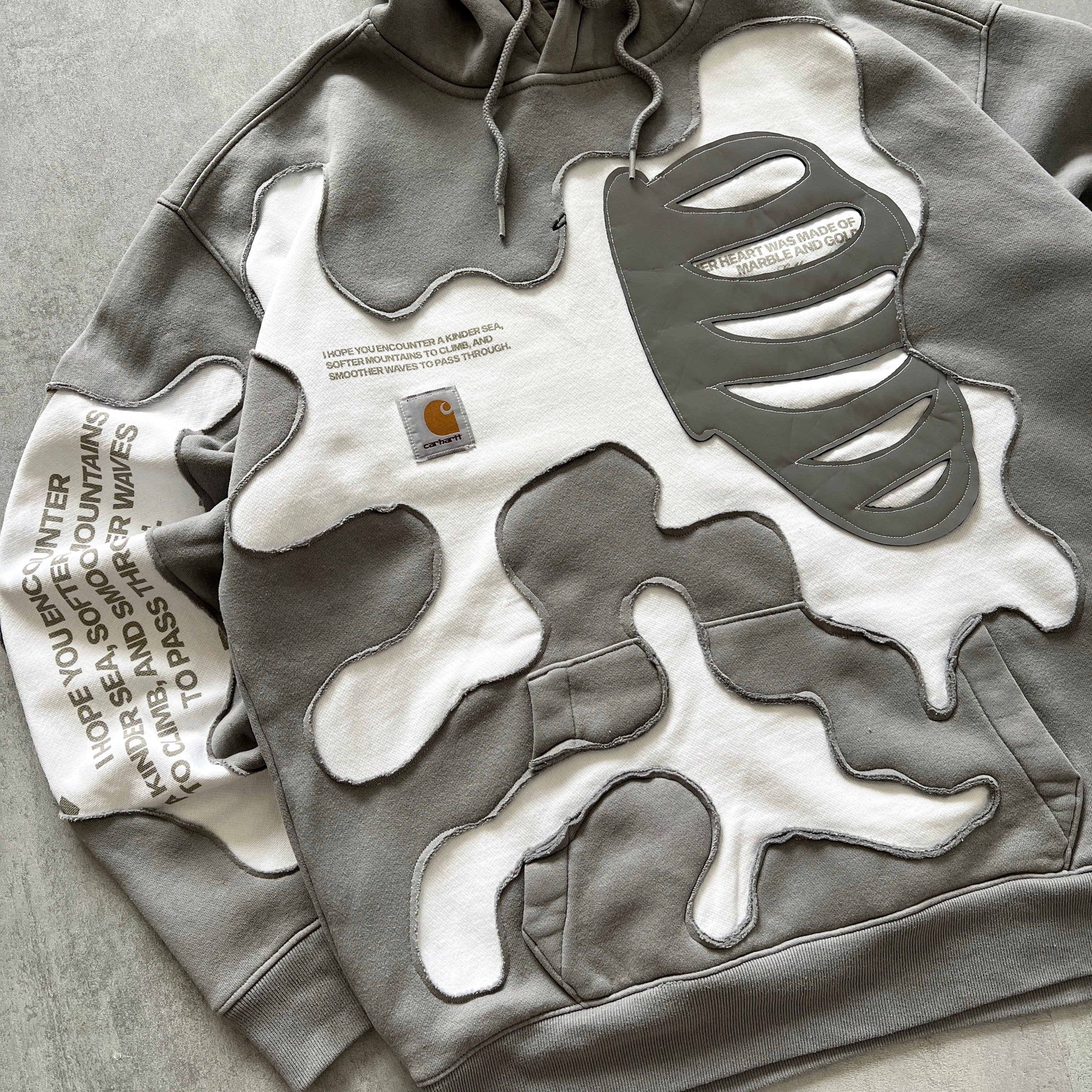 'BONES' REFLECTIVE HOODIE (M)