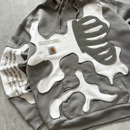 'BONES' REFLECTIVE HOODIE (M)