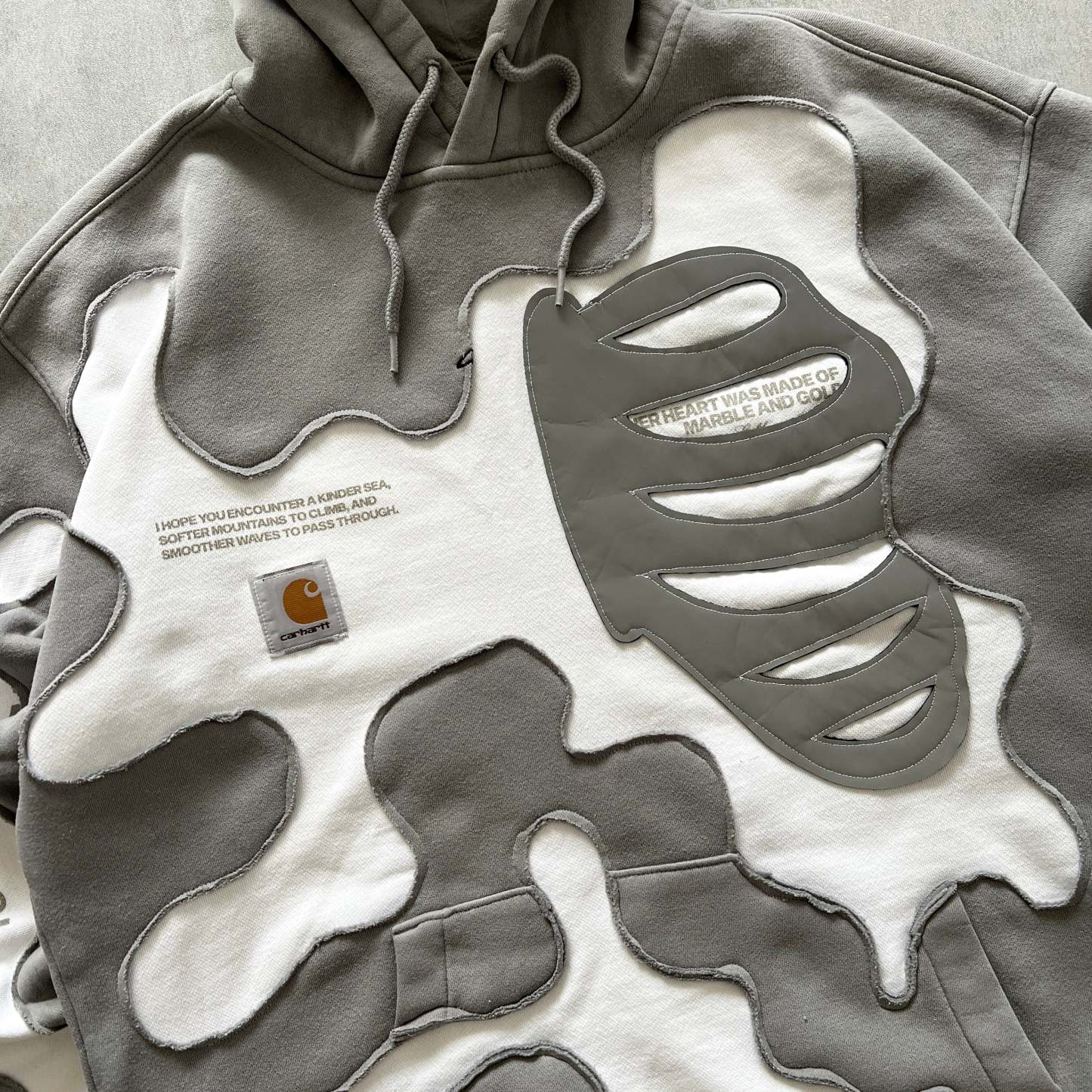 'BONES' REFLECTIVE HOODIE (M)