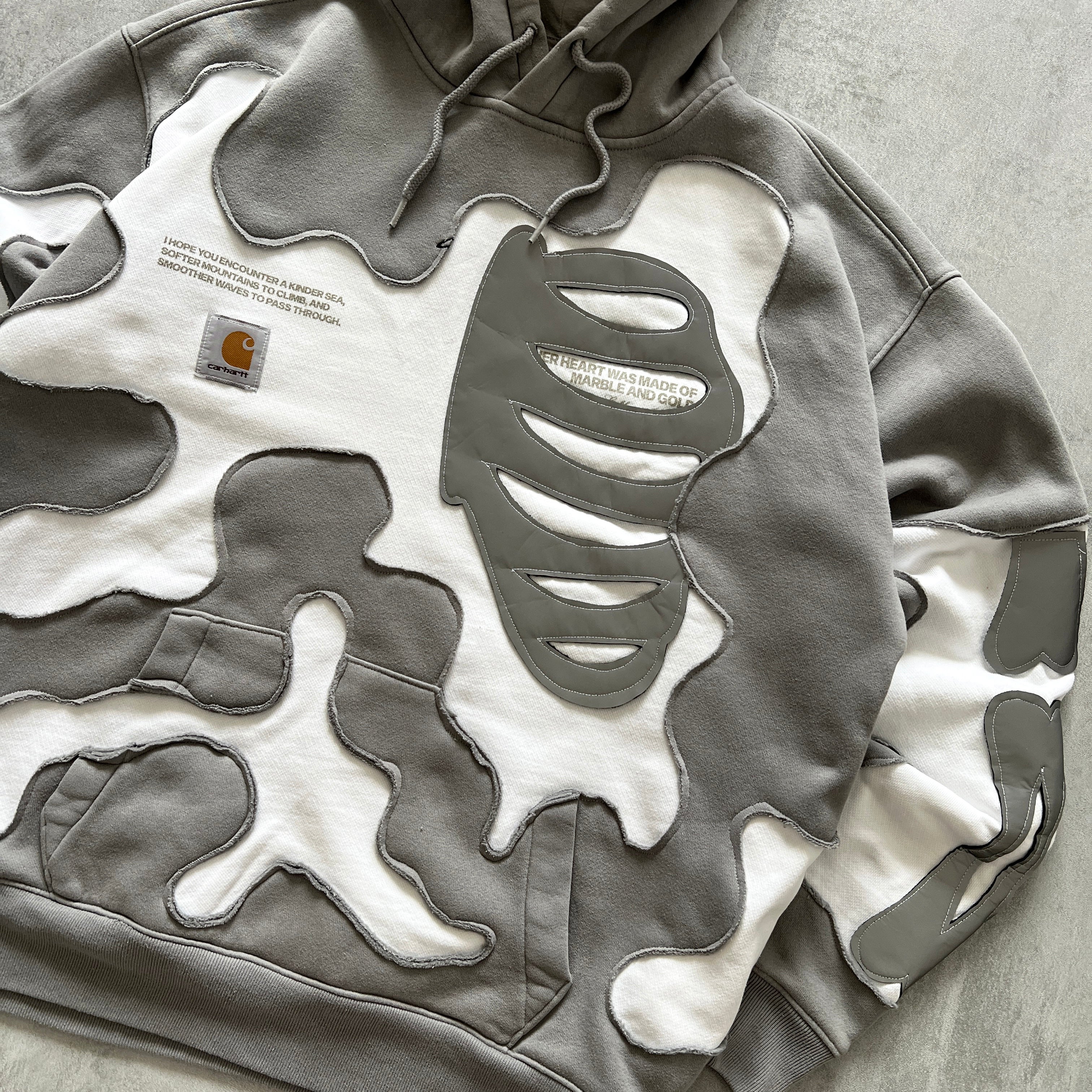 'BONES' REFLECTIVE HOODIE (M)