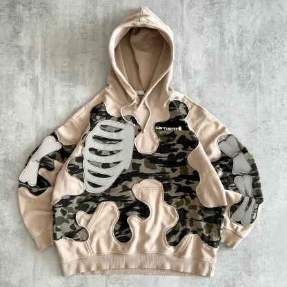 'BONES' REFLECTIVE HOODIE (L)