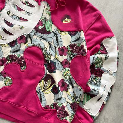 'FLOWERS & BONES' HOODIE (L)