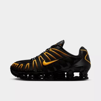 Black/University Gold  NK Shox TL Casual Shoes
