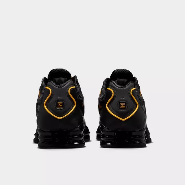 Black/University Gold  NK Shox TL Casual Shoes